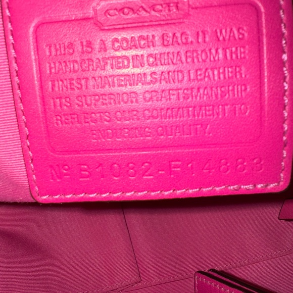 Authentic 2010 Coach Poppy Daisy Finger-paint large Hobo shoulder bag F14883 - Picture 4 of 6